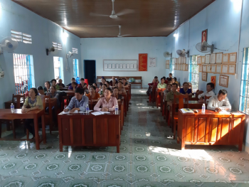 CHI HỘI PHỤ NỮ THÔN TÂN PHÚ, XÃ BÙ NHO  TỔ CHỨC SƠ KẾT HOẠT ĐỘNG CÔNG TÁC HỘI 6 THÁNG ĐẦU NĂM VÀ ĐỀ RA PHƯƠNG HƯỚNG NHIỆM VỤ 6 THÁNG CUỐI NĂM 2019