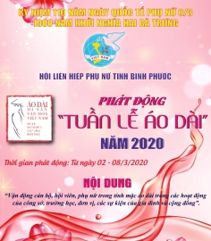 HỘI LHPN TỈNH PHÁT ĐỘNG "TUÀN LỄ ÁO DÀI" NĂM 2020