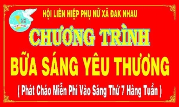 Hội LHPN xã Đăk Nhau với chương trình “Bữa sáng yêu thương”
