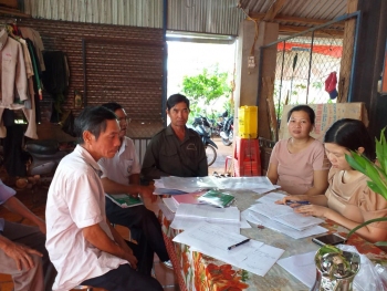 Phối hợp với Ngân hàng Chính sách xã hội kiểm tra việc thực hiện thác cho vay vốn