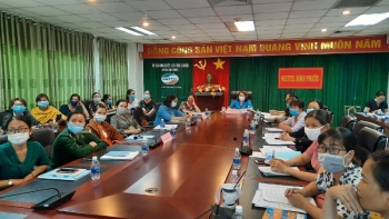 CÁC CẤP HỘI LHPN TỈNH BÌNH PHƯỚC THAM DỰ HỘI NGHỊ TẬP HUẤN TRỰC TUYẾN  CÔNG TÁC CHUẨN BỊ ĐẠI HỘI ĐẠI BIỂU PHỤ NỮ CÁC CẤP  NHIỆM KỲ 2016 -2021