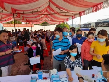 Hội LHPN huyện Bù Đăng tích cực tham gia Hiến máu nhân đạo đợt 1 năm 2021