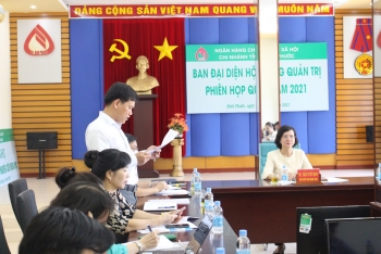 HỌP BAN ĐẠI DIỆN HỘI ĐỒNG QUẢN TRỊ NGÂN HÀNG CHÍNH SÁCH XÃ HỘI TỈNH BÌNH PHƯỚC QUÝ I/2021