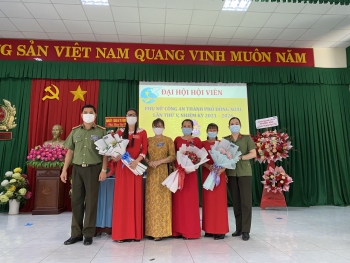 HỘI PHỤ NỮ CÔNG AN THÀNH PHỐ ĐỒNG XOÀI TỔ CHỨC ĐẠI HỘI NHIỆM KỲ 2021-2026