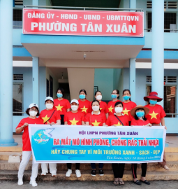 HỘI LHPN PHƯỜNG TÂN XUÂN RA MẮT MÔ HÌNH “PHÒNG CHỐNG RÁC THẢI NHỰA”