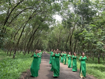 Hội LHPN huyện Phú Riềng tham gia Hội thi Dân vũ thể thao trực tuyến năm 2022