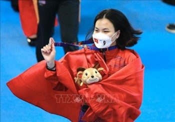 VĐV nhảy cầu Ngô Phương Mai mang về tấm huy chương vàng đầu tiên cho Việt Nam tại Sea games 31