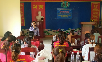 Hội LHPN Đồng Phú đồng hành cùng chi hội phụ nữ  ấp Lam Sơn, xã Tân Phước