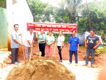 Khởi công xây dựng mái ấm tình thương  giúp hội viên phụ nữ khó khăn