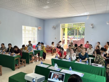Các cấp Hội LHPN huyện Hớn Quản tổ chức tuyên truyền chính sách Bảo hiểm xã hội, bảo hiểm y tế cho hội viên, phụ nữ và Nhân dân