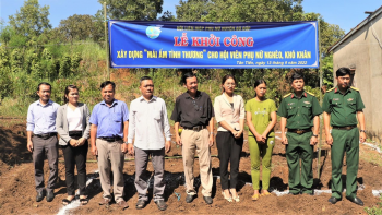 Hội LHPN huyện Bù Đốp tổ chức lễ khởi công xây dựng mái ấm tình thương cho hội viên phụ nữ nghèo