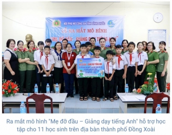 Ra mắt Mô hình “Mẹ đỡ đầu - Giảng dạy tiếng Anh” cho học sinh mồ côi