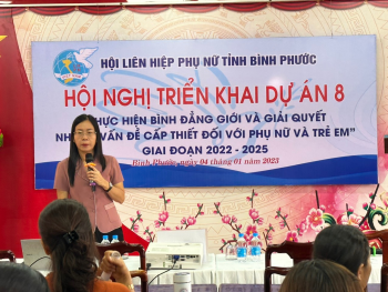 Hội nghị triển khai Dự án 8 thực hiện bình đẳng giới và giải quyết những vấn đề bức thiết đối với phụ nữ và trẻ em