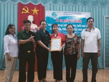 Hội LHPN xã Thanh Lương ra mắt mô hình “Phụ nữ Thanh Hải giúp nhau phát triển kinh tế”