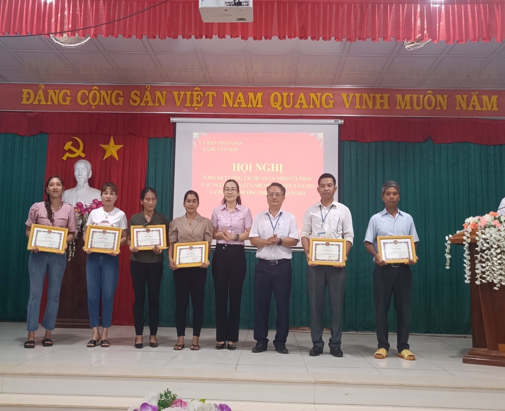Xã Bù Gia Mập tổ chức tổng kết hoạt động   tín dụng chính sách xã hội năm 2023