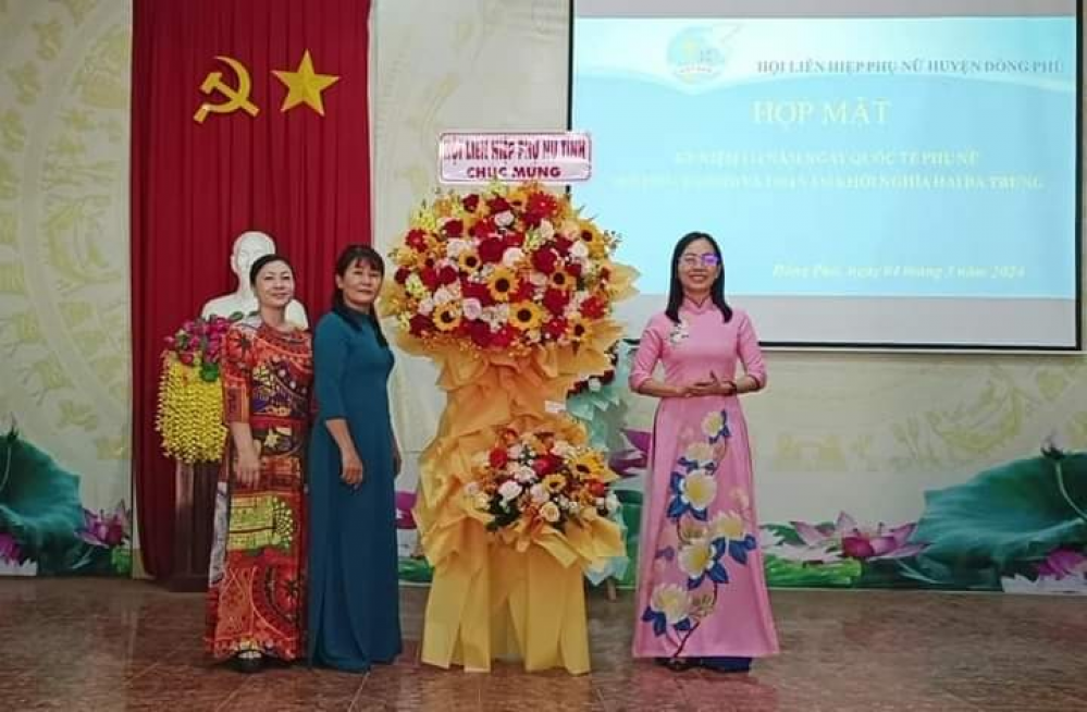 Đồng Phú họp mặt kỷ niệm 114 năm Ngày Quốc tế phụ nữ (8/3/1910 – 8/3/2024) và 1984 năm Khởi nghĩa Hai Bà Trưng