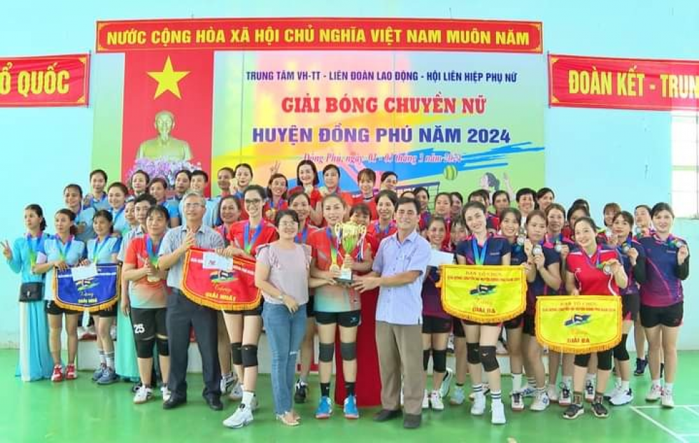 Đồng Phú tổ chức thành công bóng chuyền nữ năm 2024