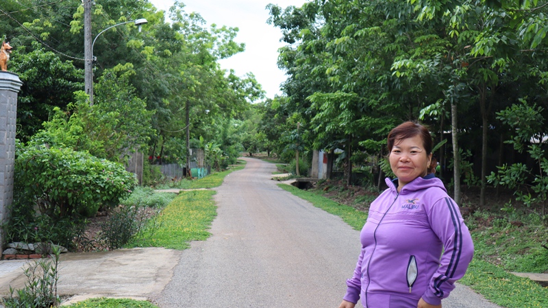 Chị Trịnh Thị Thanh Hương - hội viên nòng cốt của chi hội Phụ nữ ấp 7, xã Tiến Hưng